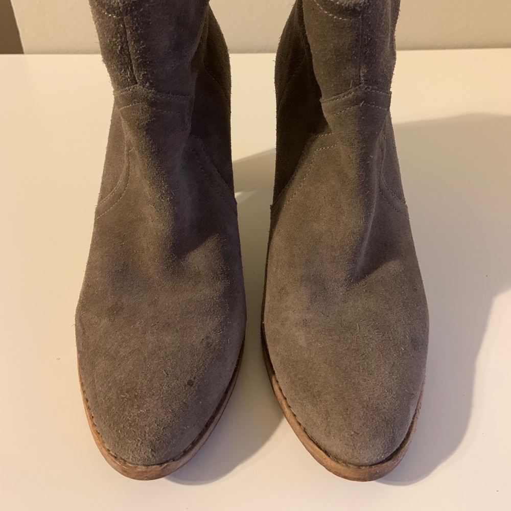 Joie Brown Suede Monte Pull On Western Boot Size US 9